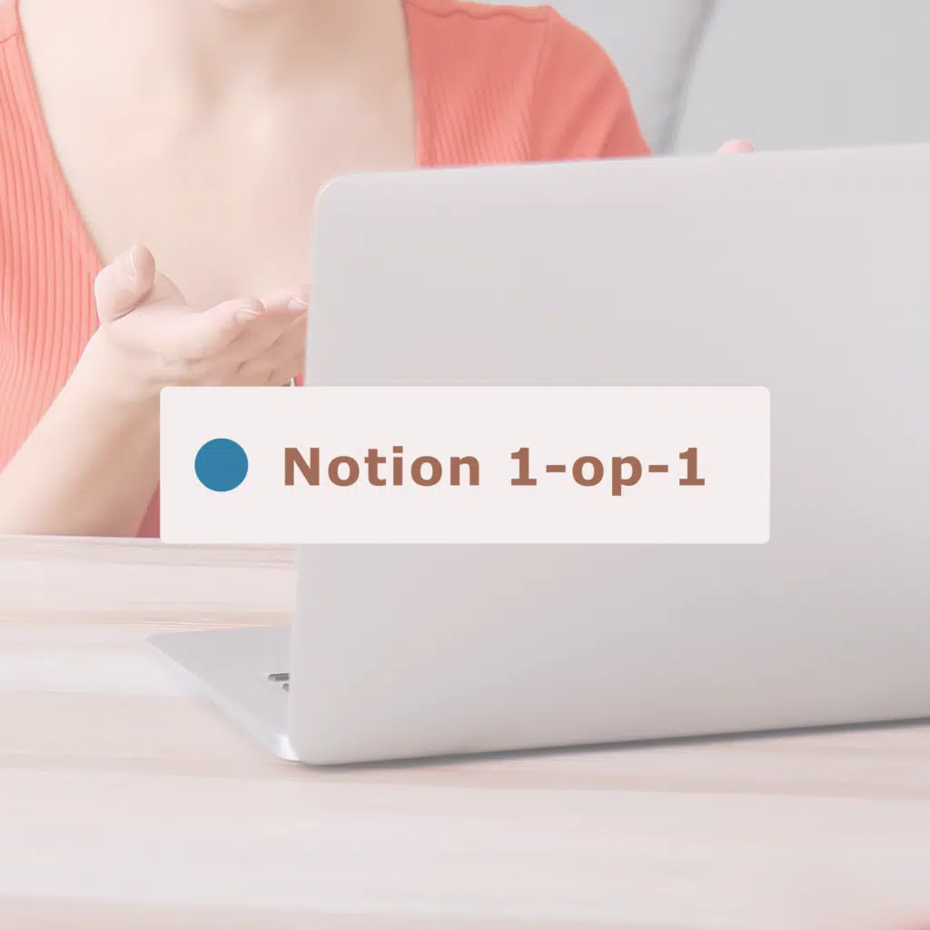 Notion 1-op-1 Sessie Direct hulp van Notion Expert Jasmijn Kooijmans van BureauNotion